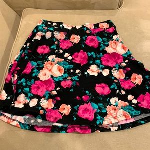 Charlotte Russe pink floral skirt